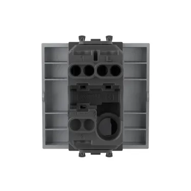 Avanti Выключатель одноклавишный, модульный Закаленная сталь 2 модуля