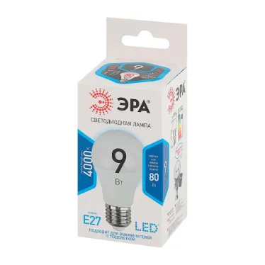 Лампа светодиодная LED A60-9W-840-E27 (диод, груша, 9Вт, нейтр, E27 (10/100/1500)
