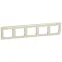 VALENA Рамка 5 постов горизонтальная слоновая кость