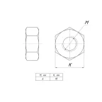 Гайка шестигранная М6