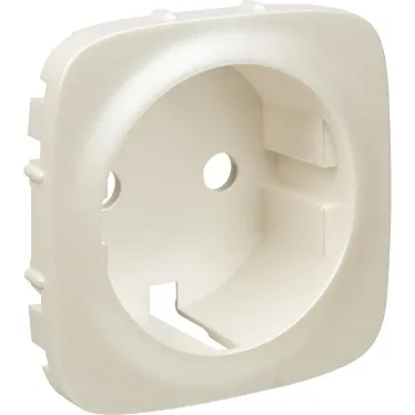 Valena ALLURE Лицевая панель розетки 2К+З Жемчуг