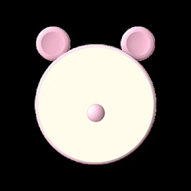 Светильник ночник настольный 5 Вт 200 лм 2700-6000К DC 5В Розовый IP20 100х100х109мм с Li-ion акк 1200мА диммируемый Qplus Gauss