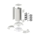 Миниколонна алюминиевая 0.35м серый металлик