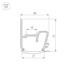 Профиль STRETCH-S-20-WALL-SIDE-2000 (RESPECT-ST)