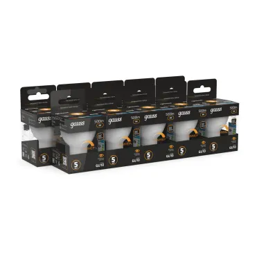 Лампа светодиодная LED 5W MR16 GU10-dim 3000K диммир. | 101506105-D | Gauss