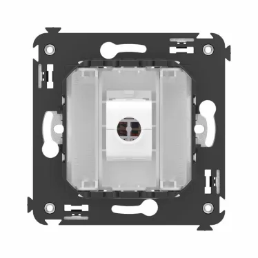 Avanti Компьютерная розетка RJ-45 без шторки в стену, кат.6 одинарная, Белое облако