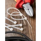 Хомут P6.6 стандартный белый 3.6x180 (100шт) FlexLock PROxima