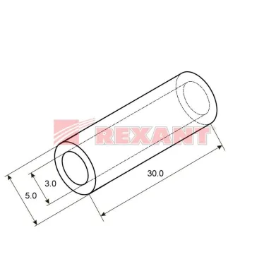 Гильза ГМЛ 4-3 (4 кв мм - 3 мм) ГОСТ 23469.3-79, 10шт, REXANT