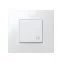 Кнопка клавишная звонок, 10А 250В, S27 белый