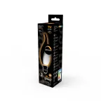 Лампа светодиодная Filament Свеча на ветру 9W 590lm 3000К Е14 milky диммируемая LED 1/10/50 | 104201109-D | Gauss