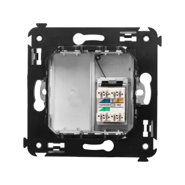 Avanti Телефонная розетка RJ-12 в стену Закаленная сталь