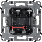 Valena LIFE Выключатель двухклавишный 10А 250В с лицевой панелью Безвинтовые зажимы Слоновая кость