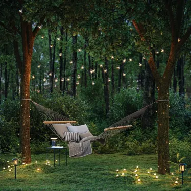 Гирлянда Белт-лайт 25м 100 патронов Е27 IP65 черный