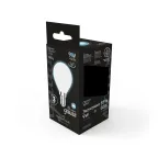 Лампа светодиодная Filament Шар 9W 610lm 4100К Е14 milky LED 1/10/50 | 105201209 | Gauss
