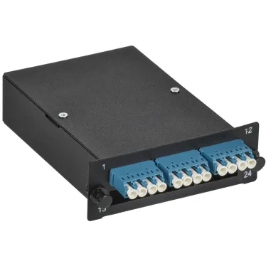 Кассета для кросса ST OS2 MPO female 3хLC-quad (12 ОВ)