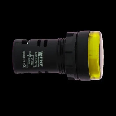 Лампа AD16-22HS LED матрица 22мм жёлтый