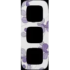 Valena ALLURE Рамка 3 поста флора универсальная