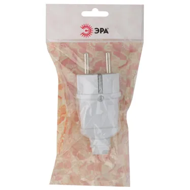 Вилка с/з прямая 16A белая Vx2-W