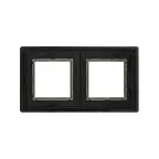 Рамка из алюминия, ''Avanti'', черная, 4 модуля