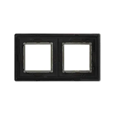 Рамка из алюминия, ''Avanti'', черная, 4 модуля