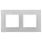 Рамка Elegance 14-5102-01 на 2 поста, стекло