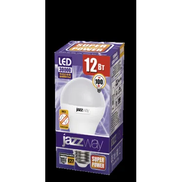 Лампа светодиодная LED 12Вт E27 230V/50Hz теплый матовая груша