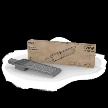 Светильник уличный консольный ДКУ 120 Вт 11000 лм 5000К AC 220В IP65 546х170х67мм широкая КСС Ш Avenue Gauss