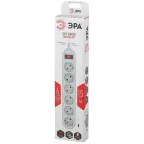 Сетевой фильтр (белый) с заземл, 3x0,75мм2, с выкл, 6гн, 1,5м USF-6es-1,5 м-W-BOX