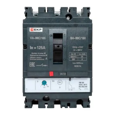Выключатель автоматический ВА-125А 35кА ВА-99С/160 3 полюса