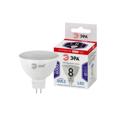 Лампа светодиодная STD LED MR16-8W-12V-860-GU5.3 GU5.3 8 Вт софит холодный дневной свет