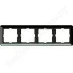 W59 Рамка 4 поста шампань