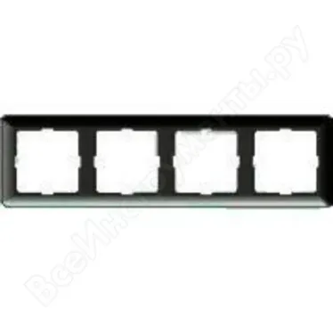 W59 Рамка 4 поста шампань