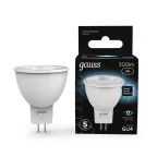 Лампа светодиодная LED 3Вт GU4 220В 4100К MR11 d35х45мм | 132517203 | Gauss