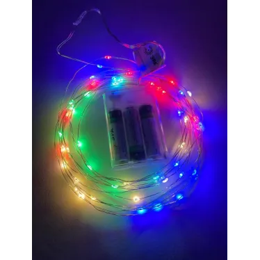 Гирлянда LED Нить 5 м мультиколор, АА ENIN -5NM