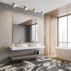 Светильник ДБО 2хGX53 без ламп наклонный черный