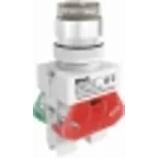 Выключатель кнопочный ВK-22 ABLFP диам. 22мм белый LED 220В