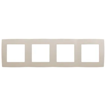 Рамка на 4 поста, Эра12, слоновая кость, 12-5004-02