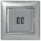 VALENA Рамка 1 пост алюминий модерн