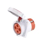 Розетка скрытой установки с наклоном IP67 63A 3P+E 400V