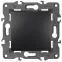 Кнопка, 10АХ-250В, Elegance, антрацит (10/100/3000) 14-1111-05