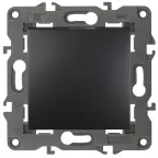 Кнопка, 10АХ-250В, Elegance, антрацит (10/100/3000) 14-1111-05