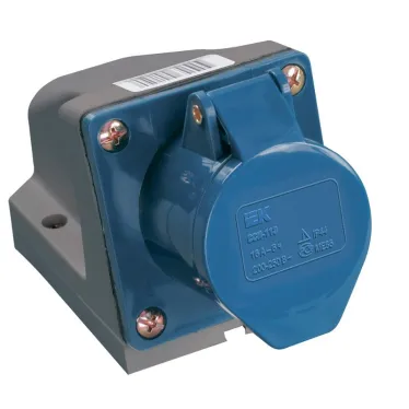 Розетка кабельная 32А 2Р+E IР44 на поверхность 250В 123