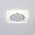 Встраиваемый светильник со светодиодной подсветкой DK LD50 FR GX53 белый матовый