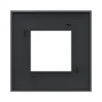 Avanti Рамка ARTLEBEDEV Черный матовый 2 модуля