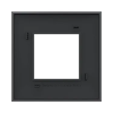 Avanti Рамка ARTLEBEDEV Черный матовый 2 модуля