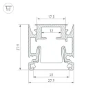 Профиль HR-FACADE-2000 ANOD (Arlight, Алюминий) | 034946 | Arlight