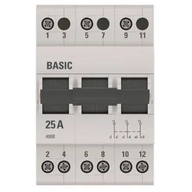 Переключатель трехпозиционный 3P 25А Basic