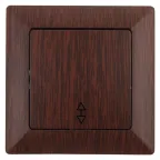 Переключатель Intro Solo 4-103-10 одноклавишный 10А-250В, IP20, СУ, венге