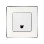 Розетка телефонная RJ-11, S82,82N, 88, механизм, белый