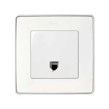 Розетка телефонная RJ-11, S82,82N, 88, механизм, белый